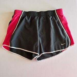 Nike Womens Dri-Fit Brief Lined Drawstring Athletic Workout Gym Shorts Medium